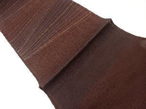 斜線模様織出し夏用袋帯